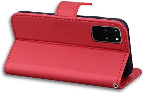 LUCASI Tárca Telefon tok Samsung Galaxy S20+,Rajzfilm Macska Minta Szintetikus Bőr Flip takaró Fedelet