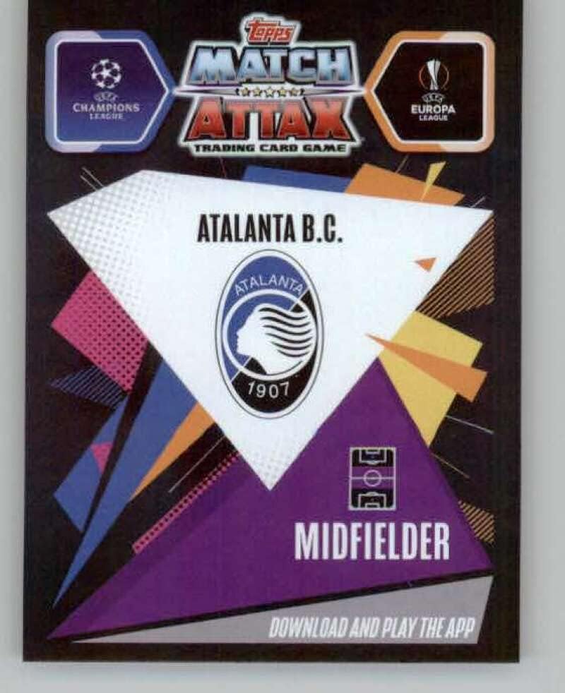 2020-21 Topps Chrome Match Attax UEFA UCL Liga X-Fractor 132 Josip Ilicic Atalanta BC Foci Trading Card