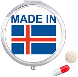 Készült Izland Ország Szerelem Tabletta Esetben Zsebében Gyógyszer Tároló Doboz, Tartály Adagoló