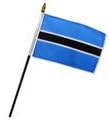 4x6 inch Botswana miniatűr asztal zászlót zászló