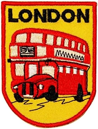 Londoni Emeletes Busz Javítás Brit Utazási Jelvény Hímzett Vas-On Applied