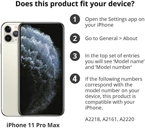 a tech21 Stúdió Színes Mobiltelefon tok iPhone 11 Pro Max a 10ft Csepp Védelem, Fekete
