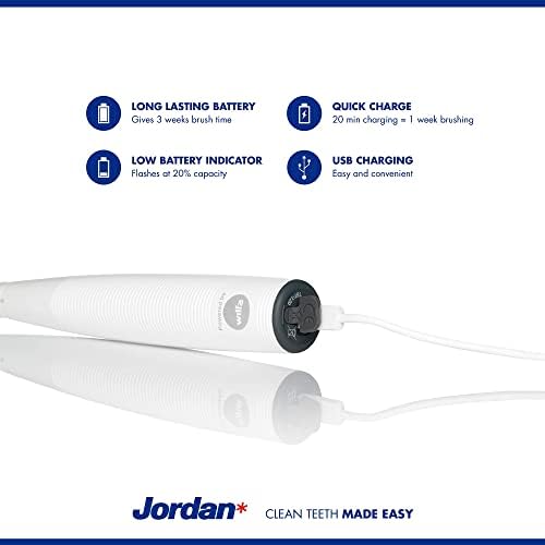 Jordan* ® | Tiszta Mosoly Elektromos Fogkefe a Felnőtt + Érzékeny Extra Gyengéd Tisztítás Elektromos Kefe
