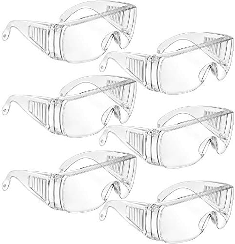 6 Pár Tiszta Biztonsági Szemüveg Felett A Szemüveg, Védőszemüveg, Tiszta Poharakat Anti - Köd/ Semmiből