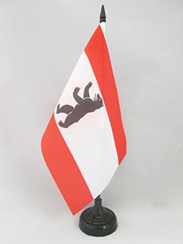 AZ ZÁSZLÓ Berlin Táblázat Zászló 5 x 8 - Németország - német Régió Berlin Asztal Zászló 21 x 14 cm - es,
