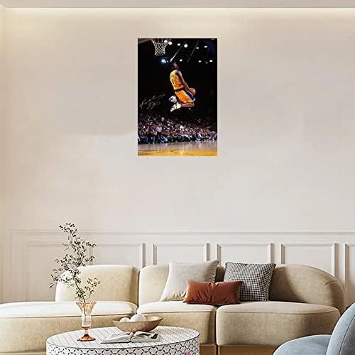 TETARI 12x18inch(30x45cm) Unframe-stílus Kosárlabda Kobe Bryant poszter Sport Legenda, a Csillag Aláírt