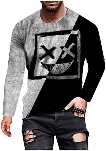 BEUU Katona Long Sleeve T-shirt Férfi ruházat, Őszi 3D Nyomtatás Edzőtermi Edzés, Túrázás Atlétika Tee