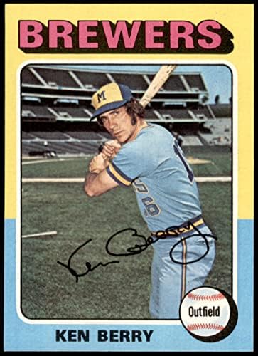 1975 Topps 432 Ken Berry Milwaukee Brewers (Baseball Kártya) EX/MT Brewers