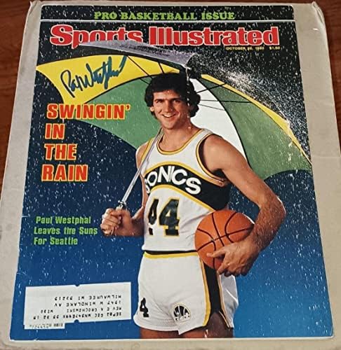 Paul Lehet a Seattle Supersonics ALÁÍRT DEDIKÁLT Sports Illustrated SI COA - Dedikált NBA Magazinok