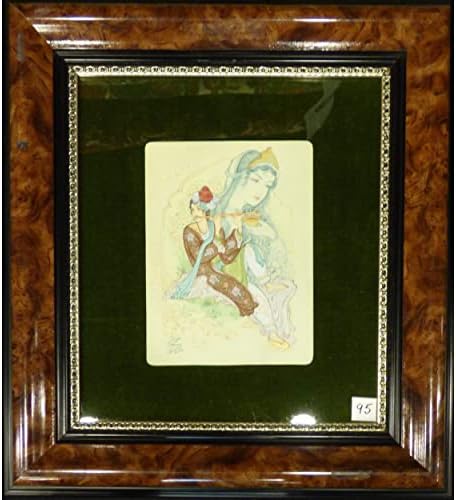 Perzsa Miniatűr Művészeti Kézzel készített Festmény Kész Lógni Haza Wall Art Dekoráció 21 X 18 Panpm0248