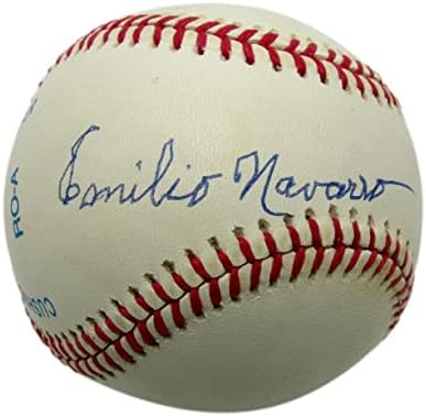 Millito Emilio Navarro Aláírt ONL Baseball Néger Liga Kubai Csillagok Kelet-PSA/DNS - Dedikált Baseball