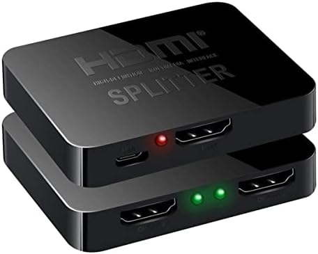 HDMI Splitter 1, a 2, 4K HDMI 3D Splitter Dual Monitor, Nagy Sebességű 2-Port HDMI Splitter Blu-Ray Lejátszó,