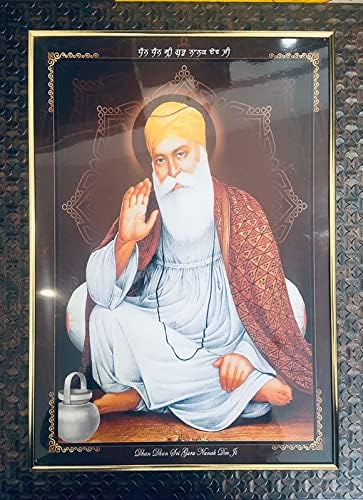 Guru Nanak Dev Ji Szikh Guru Govind Singh Ji Tíz Guru Képkeret (19,5 X 14.5 Hüvelyk)