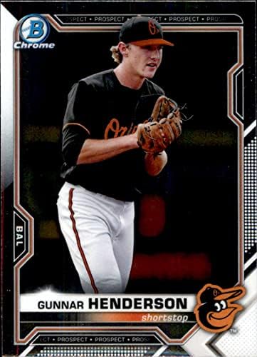 2021 Bowman Chrome Kilátások BCP-49 Gunnar Henderson Baltimore Orioles MLB Baseball Trading Card