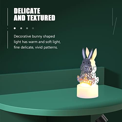 Didiseaon Led-es Éjszakai Fény, 2db Nyuszi Night Lights Húsvéti Ajándék Aranyos Rabbit Születésnapi Ajándékok