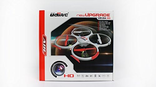 UDI U818A-HD 2,4 GHz-es, 4 CH 6 Tengelyes fej nélküli RC Quadcopter w/ HD Kamera, Extra Akkumulátor
