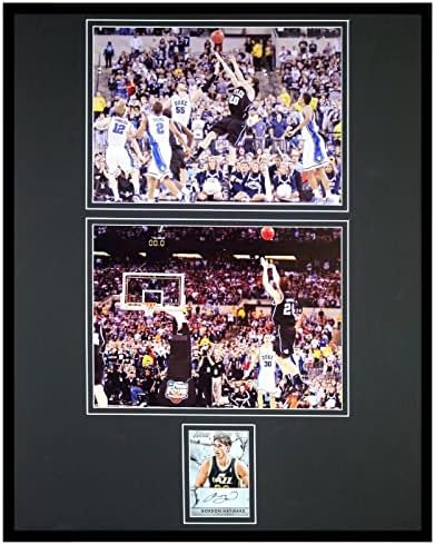 Gordon Hayward Aláírt Keretes 16x20 Fotó Meghatározott PANINI Butler Celtics - Dedikált NBA-Fotók