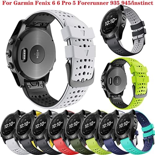 EGSDSE 22mm Quickfit Watchband A Garmin Fenix 7 6 6Pro 5 5Plus Szilikon Sáv A Megközelítés S60 S62 forerunner