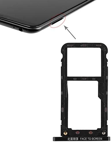 LIYONG Csere Alkatrészek SIM-Kártya Tálcát a Xiaomi Mi Max 3(Fekete) pótalkatrészek (Szín : Fekete)