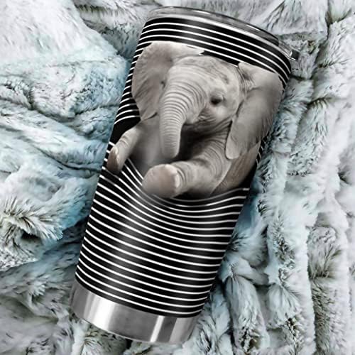 Bojianzzha Elefánt áttörve Rozsdamentes Acél Dobon Termosz Vákuum Szigetelt Csésze Tea Utazási Kupa Utazási
