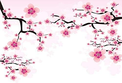 Leyiyi Romantikus cseresznyevirág Hátteret 10x8ft Fotózás Háttér Valentin Nap Dekoráció Puha Rózsaszín