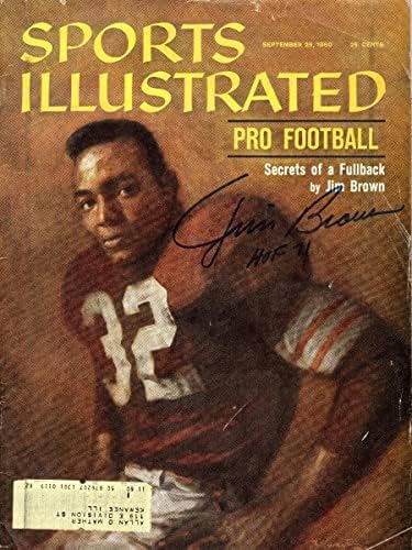 Jim Brown Dedikált Cleveland Browns Sports Illustrated 9/26/60 W/HOF 71 SZÖVETSÉG Tanúja WP085688 - Dedikált