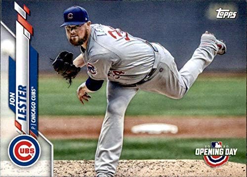 2020 Topps Nyitó Nap Baseball 53 Jon Lester Chicago Cubs MLB Hivatalos Kereskedési Kártya