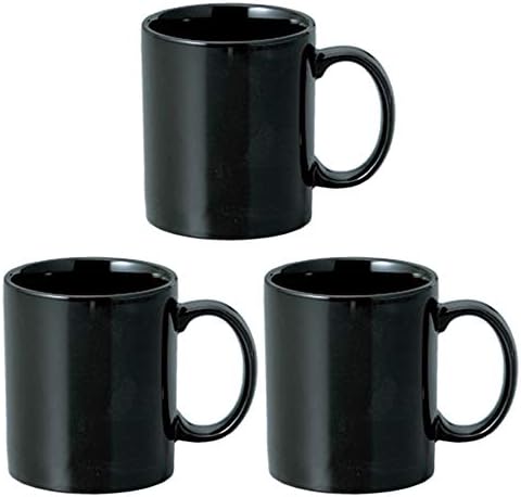 3 Bögre, SH2 Kiritsu Bögre, Fekete, 4.5 x 3.2 x 3.7 cm (11.5 x 8.1 x 9,5 cm), Nyugat-Edények, Kávézó,