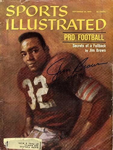 Jim Brown Dedikált Cleveland Browns Sports Illustrated 9/26/60 W/HOF 71 SZÖVETSÉG Tanúja WP085689 - Dedikált