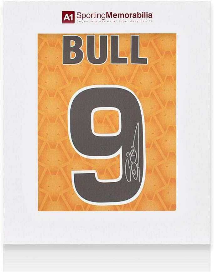 Steve Bull Aláírt Wolverhampton Wanderers Ing - 1996-Ban, A 9-Es Számú - Díszdobozban - Dedikált Foci