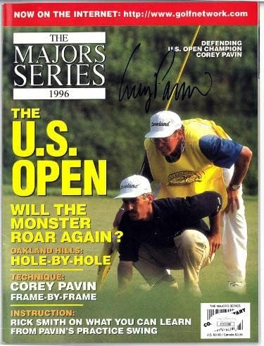 Corey Pavin aláírt 1996 A Fő Sorozat Teljes Magazin - SZÖVETSÉG EE63388 (Nincs Címke/US Open-Bajnok)