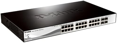 A D-Link PoE+ Kapcsoló, 24 28 Port Fast Ethernet Sikerült Web Smart 2 Gigabit Base-T, valamint 2 Gigabit