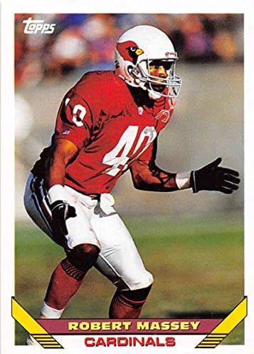 1993 Topps Foci 206 Robert Massey Phoenix Bíborosok Hivatalos NFL Kereskedelmi Kártyát A Topps Cég