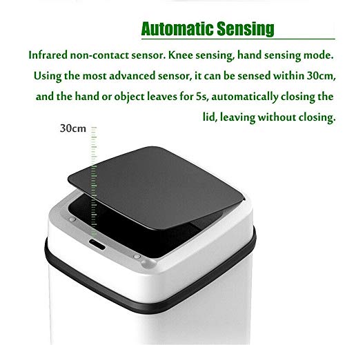 LODLY Kuka, Nagy 10l Automatikus Érzékelő Szemetes Smart Sensor Kuka Indukciós Kuka Műanyag Környezetbarát