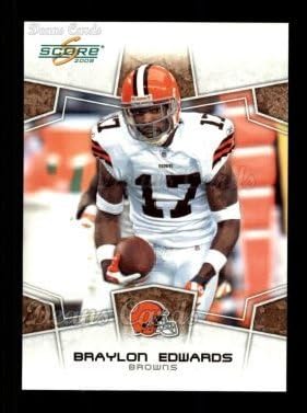 2008 Pontszám 72 Braylon Edwards Cleveland Browns-FB (Foci Kártya) NM/MT Browns-FB Michigan