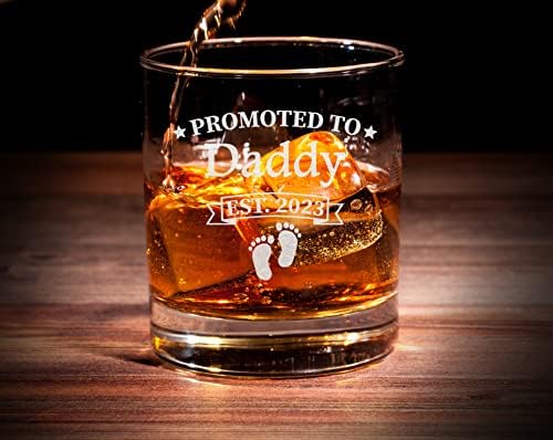 CARVELITA Elő, Hogy Apa Est 2023 Whiskys Üveg - 11oz Régimódi Bourbon Sziklák Üveg, Ajándékok Új Apa,