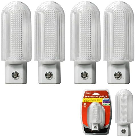 WLOOZI VNKRIV 4PC Fény Érzékelő LED-es Éjszakai Fény, Fényes Fali Csatlakozó Fürdőszobában Éjjeli Lámpa
