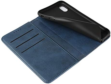 Cavor iPhone Xs Max Esetben, Bőr Pénztárca Esetben Fedezi a [Card Slot] [Beépített Mágnes] Ütésálló Védő