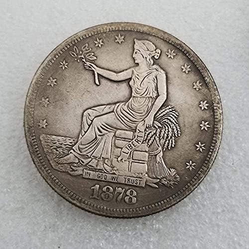 Kihívás, Érme-Antik Kézműves Amerikai 1804 Fél Ezüst Dollár Ezüst Kerek Külkereskedelmi Gyűjtemény, Érme