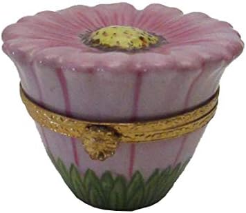 Brit-Amerikai Import Limges Box - Virágos Rózsaszín Nagy