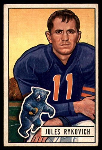 1951 Bowman 85 Jules Rykovich Chicago Bears (Foci Kártya) EX Medvék Illinois/a Notre Dame