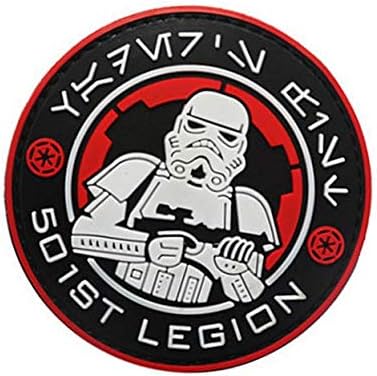 Star Wars 501-esek Légió Császári Katonai Horog Taktika Morál PVC Patch (color1)