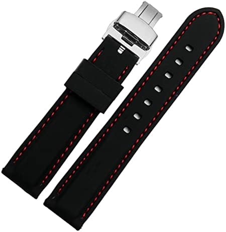 HAODEE Szilikon watchband A Huawei GT2 007 BM8475 Órák pántok Kiegészítők Sport karkötő 20mm 22mm fekete