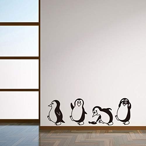 Gyerekszoba Gyerek Baba Dekoratív Szoba Pingvin Cserélhető Matricák DIY Fal Haza Matrica lakberendezés