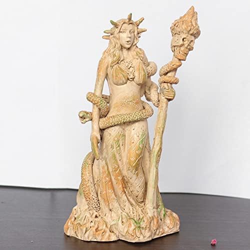 Jueyhapy Görög Istennő Fehér Boszorkány Figura Hekate Szellemidézés Pogány Istenség Szobra Egy