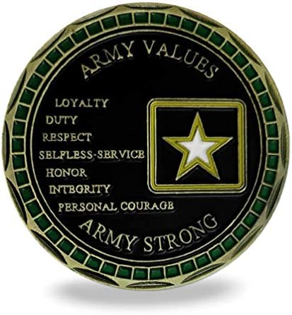 Az AMERIKAI Hadsereg Pecsét Fém Embléma Értékek Katona Creed Kihívás Érme - Hadsereg Ajándékok