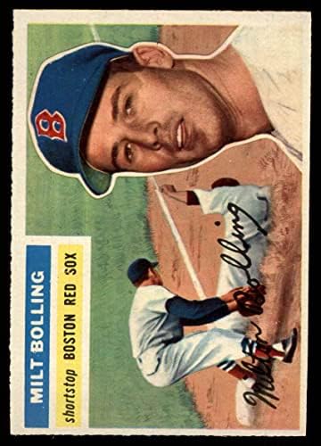 1956 Topps 315 Milt Bolling Boston Red Sox (Baseball Kártya) EX Red Sox