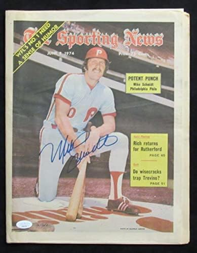 Mike Schmidt HOF Dedikált 1974 Sport Hírek Magazin Phillies SZÖVETSÉG 176528 - Dedikált MLB Magazinok