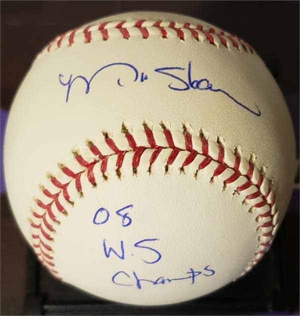 Matt Lépcsőn dedikált baseball írva 08 WS Champs (ROMLB Philadelphia Phillies World Series Hős) - Dedikált