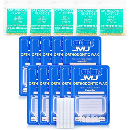 JMU 10 Pack Dental Fogászati Viasz Fogszabályozó Aligners Csomag 500 Db Fogászati Fogszabályozó Elastics